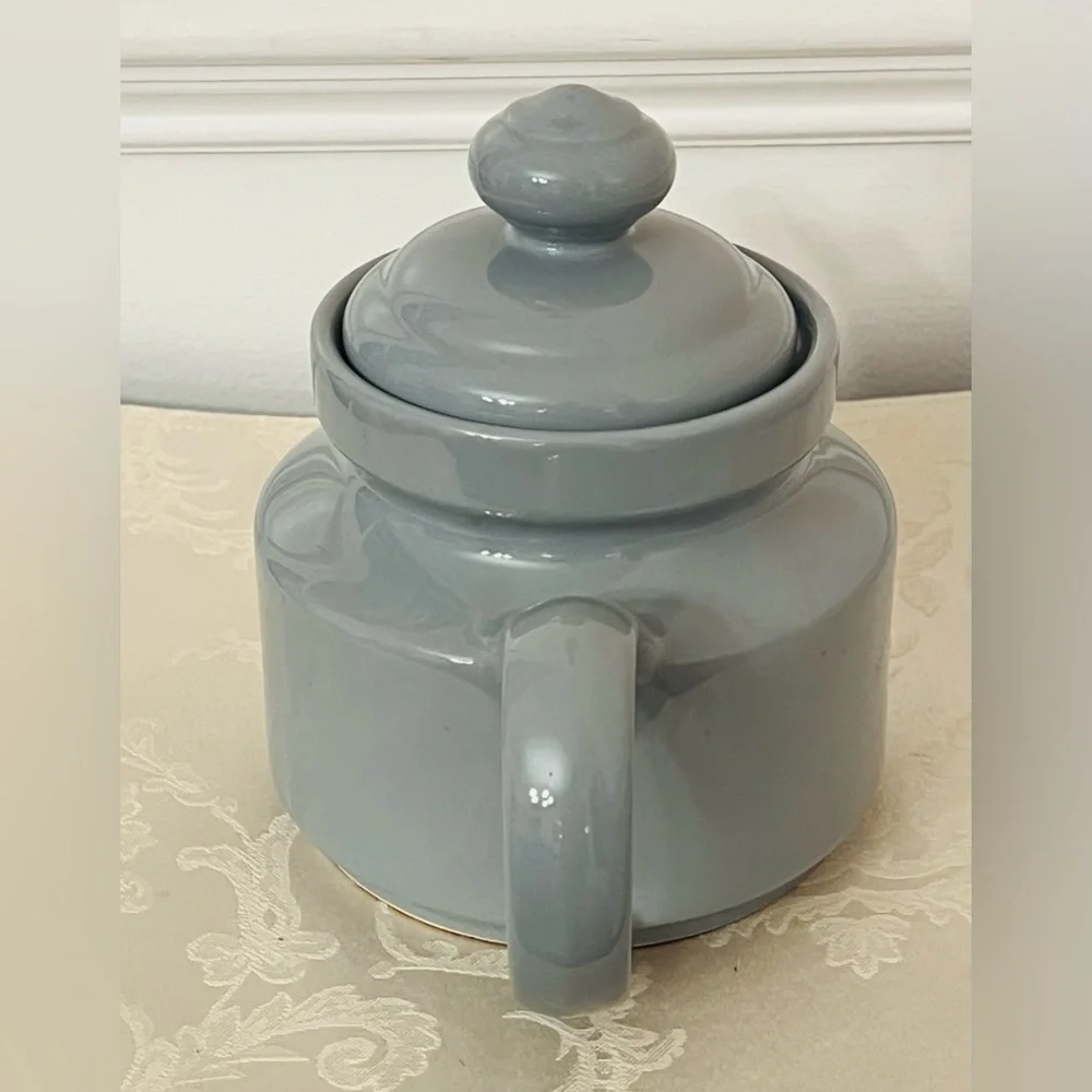 Vintage Cottagecore Waechtersbach West Germany Gray Stoneware Large Teapot